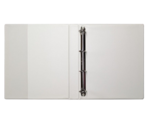 RINGBAND ECRU/BEIGE A4, 4 D-RINGEN KUNSTSTOF