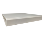 RINGBAND ECRU/BEIGE A4, 4 D-RINGEN KUNSTSTOF