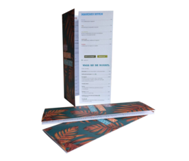 MENUKAARTEN GEVOUWEN 2 LUIK, 3 LUIK EN 4 LUIK