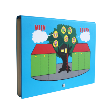 PRESENTATIEBOX, OPBERGBOX, DOOSBAND MET DRUKKNOOP