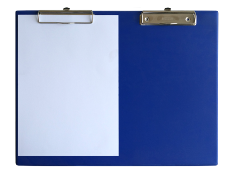 PVC KLEMBORD/CLIPBOARD DUBBELE KLEM