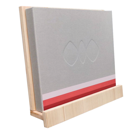 PRESENTATIEBOX, OPBERGBOX, DOOSBAND LINNEN MET MAGNEETSLUITING