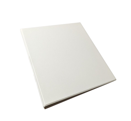 RINGBAND ECRU/BEIGE A4, 4 D-RINGEN KUNSTSTOF