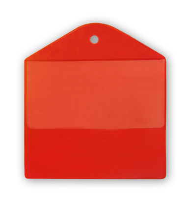 Groot stelling steiger etui in de kleur rood onbedrukt geschikt voor A5 kaarten